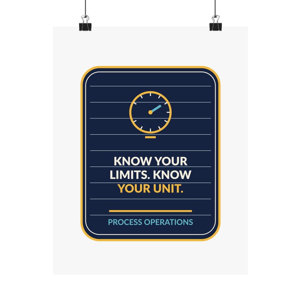 Know Your Limits Know Your Unit Poster