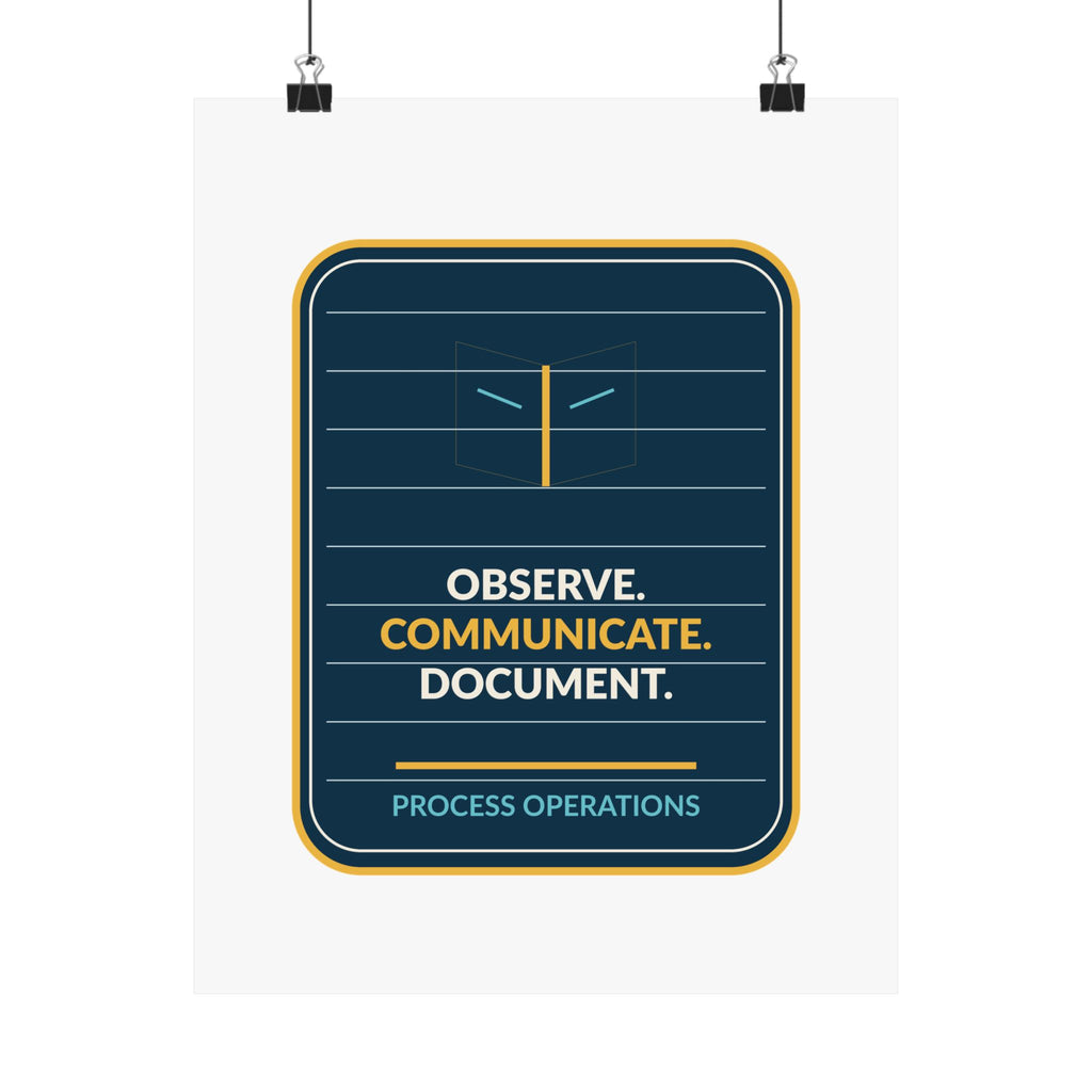 Observe Communicate Document Poster