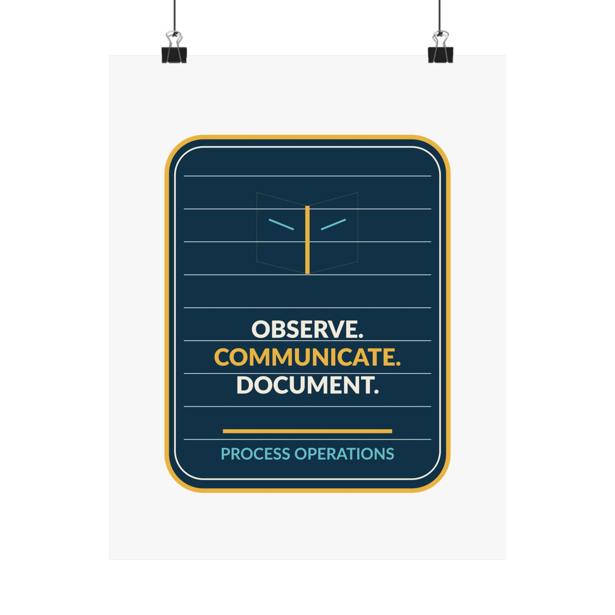 Observe Communicate Document Poster