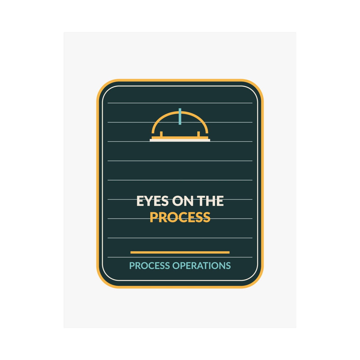 Eyes On The Process Poster