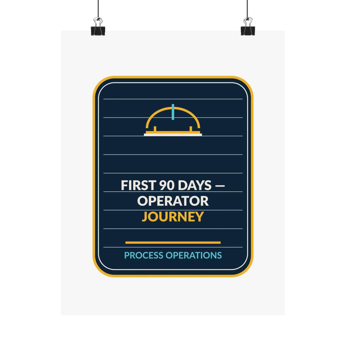 First 90 Days Operator Journey Poster