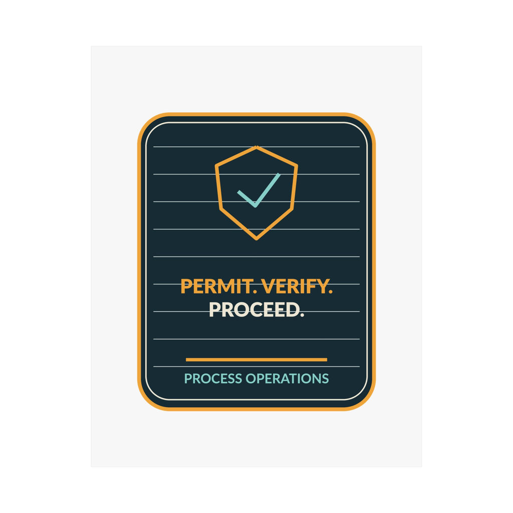 Permit Verify Proceed Poster