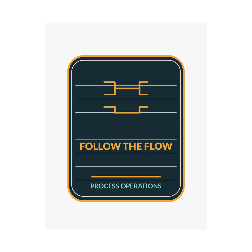 Follow The Flow Process Operations Poster