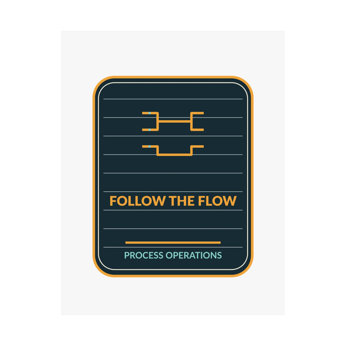 Follow The Flow Process Operations Poster