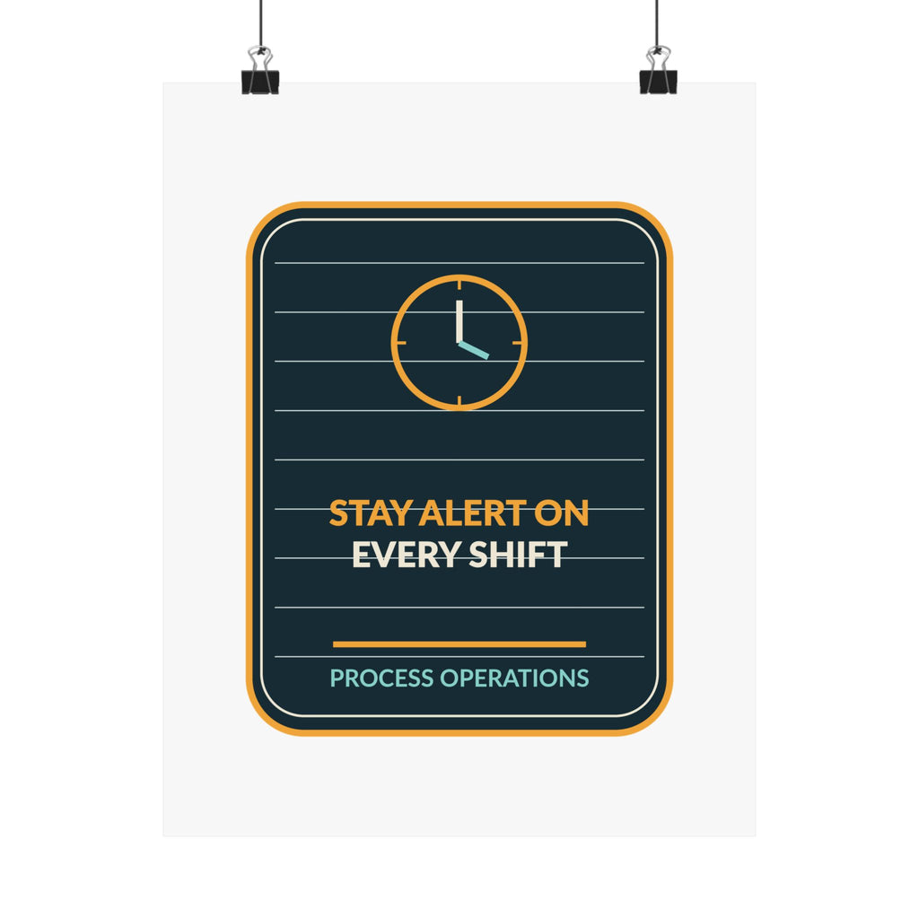 Stay Alert On Every Shift Poster