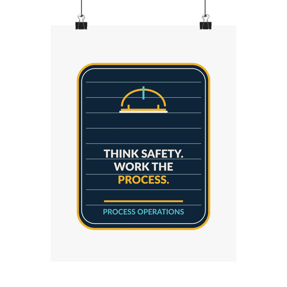 Think Safety Work The Process Poster