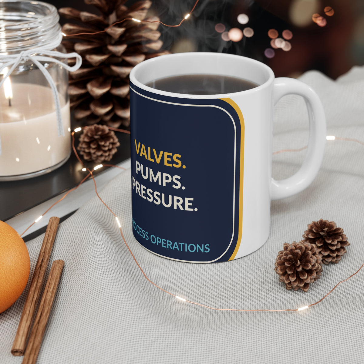 Valves Pumps Pressure Process Operations Mug