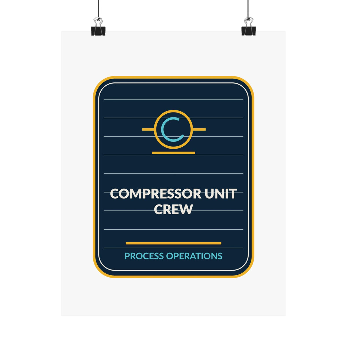 Compressor Unit Crew Poster