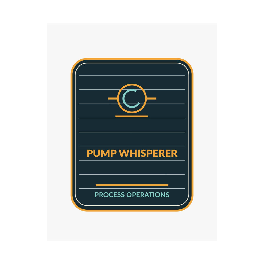 Pump Whisperer Process Operations Poster