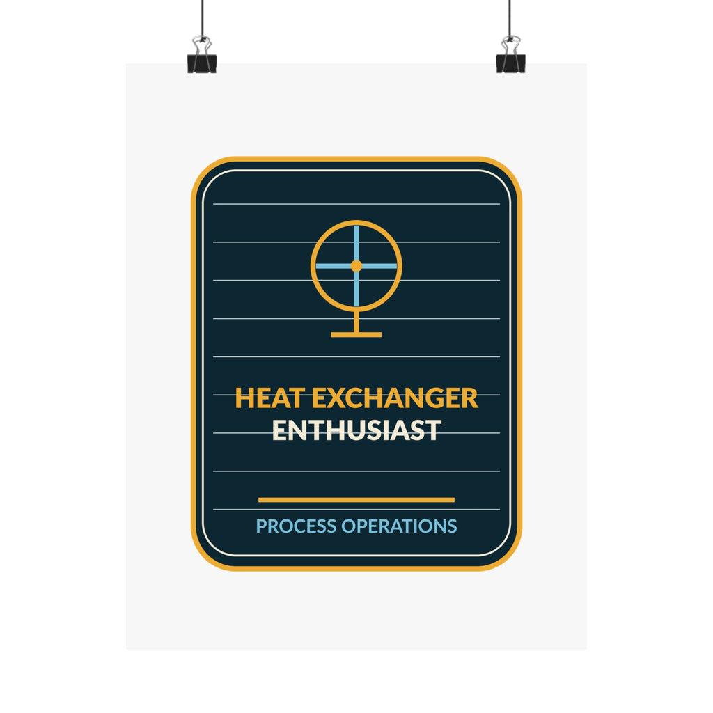 Heat Exchanger Enthusiast Vertical Poster