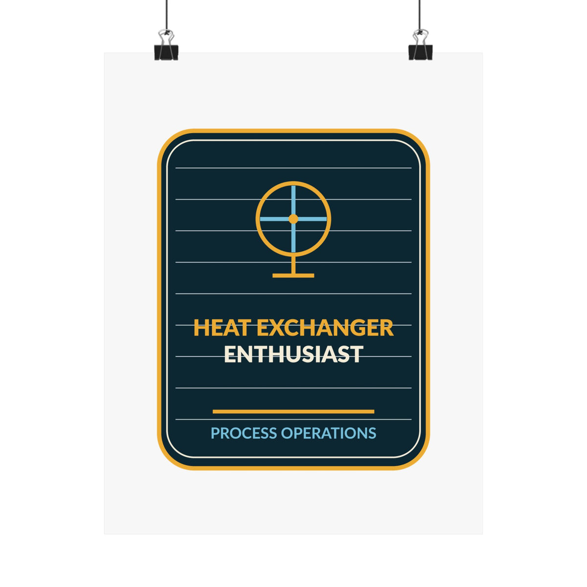 Heat Exchanger Enthusiast Vertical Poster