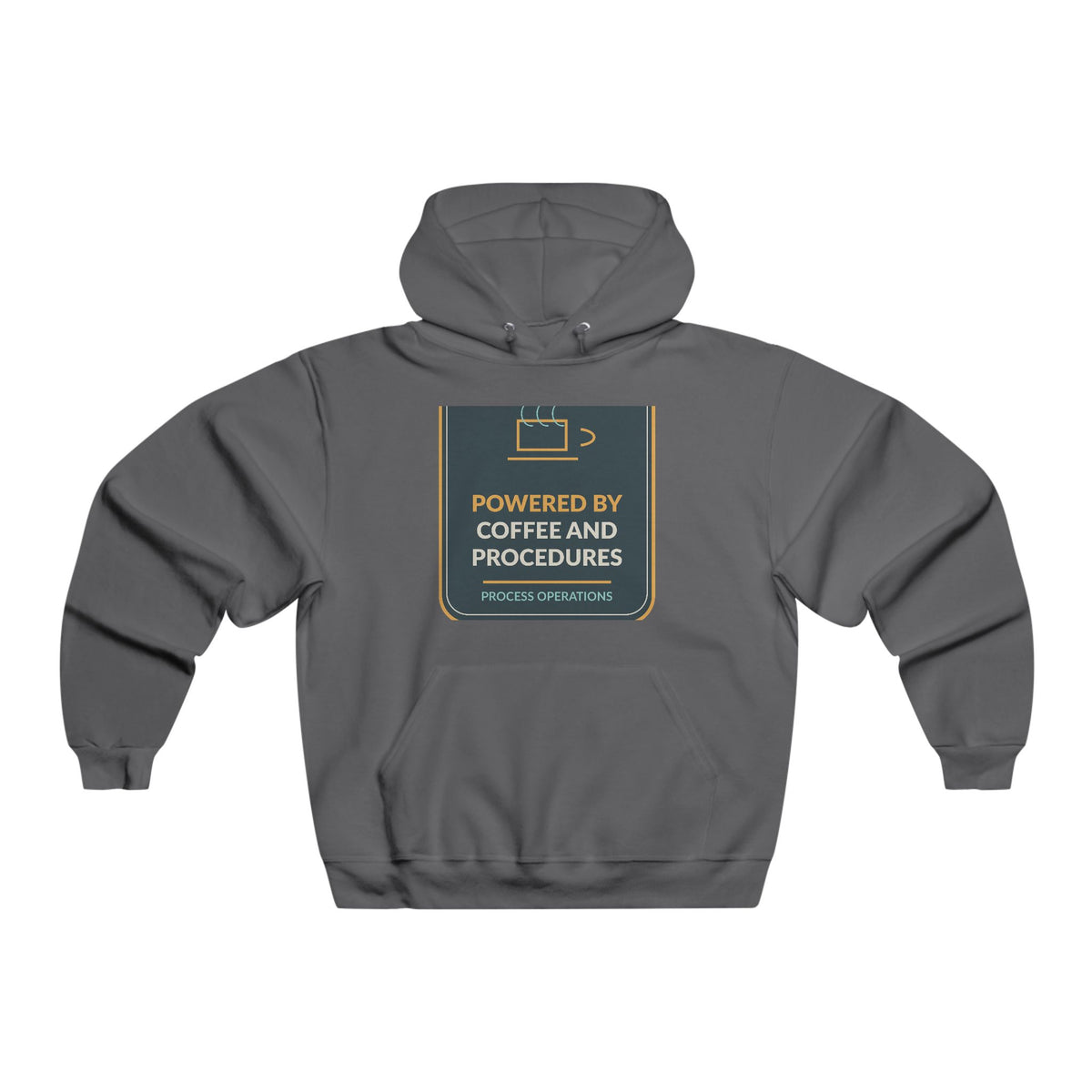 Powered By Coffee And Procedures Men's Hooded Sweatshirt