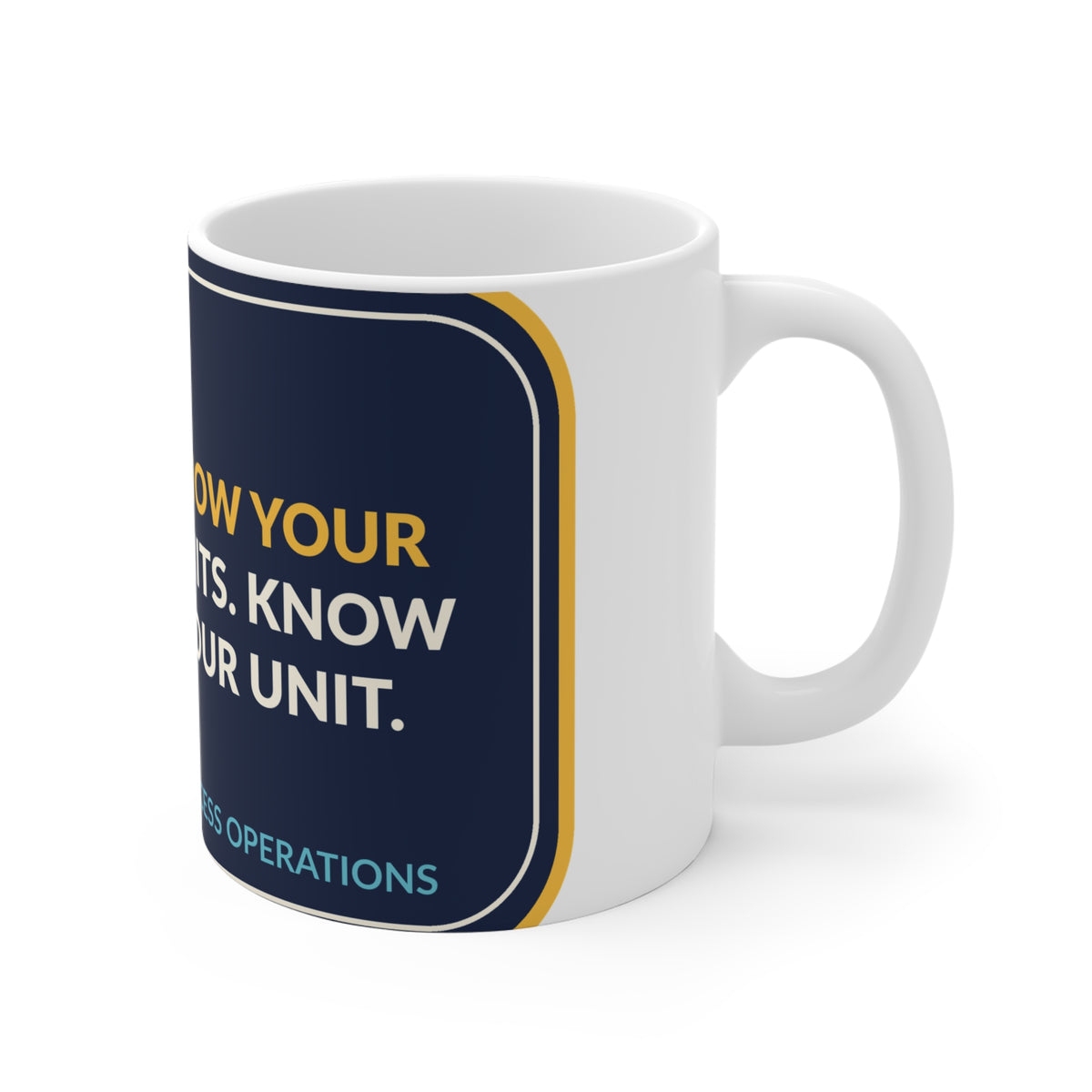Know Your Limits Know Your Unit Ceramic Mug