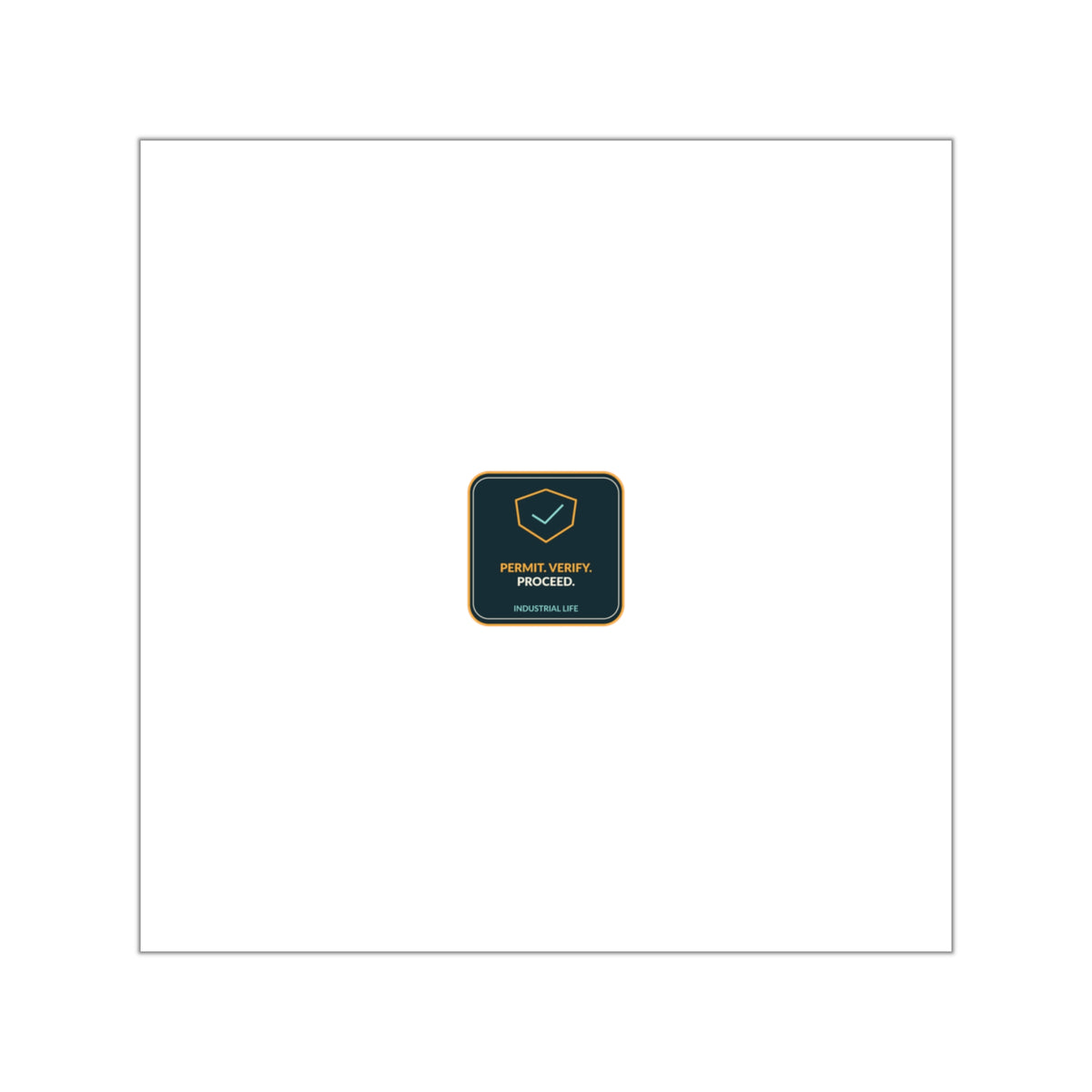 Permit Verify Proceed Sticker