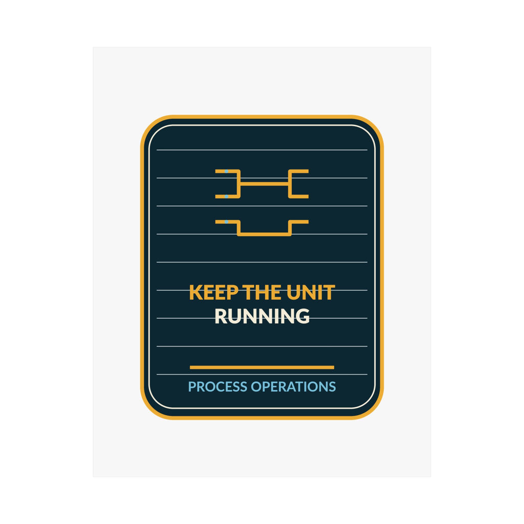 Keep The Unit Running Poster