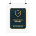 Permit Verify Proceed Poster