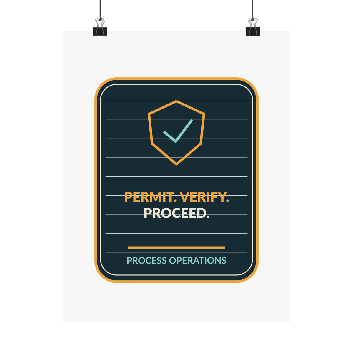 Permit Verify Proceed Poster