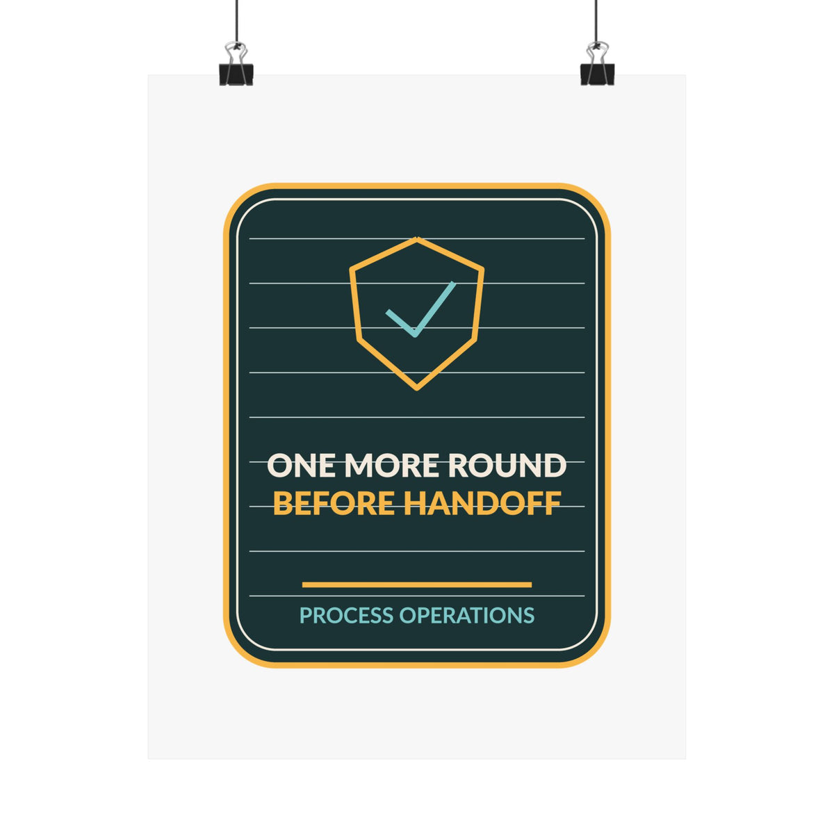 One More Round Before Handoff Poster