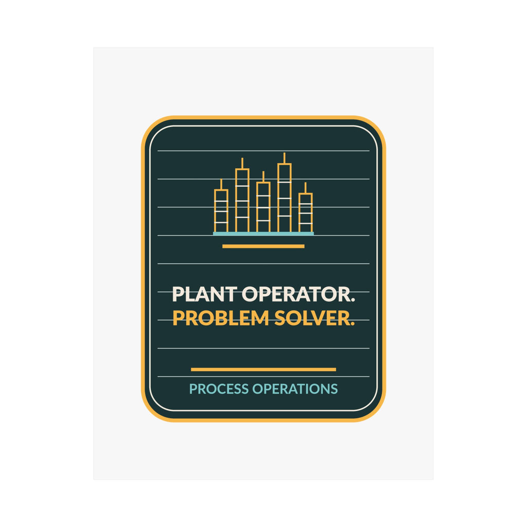 Plant Operator Problem Solver Poster