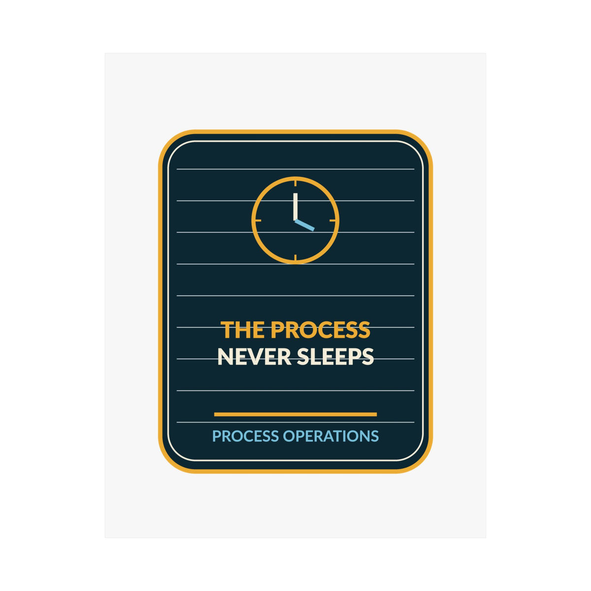 The Process Never Sleeps Poster