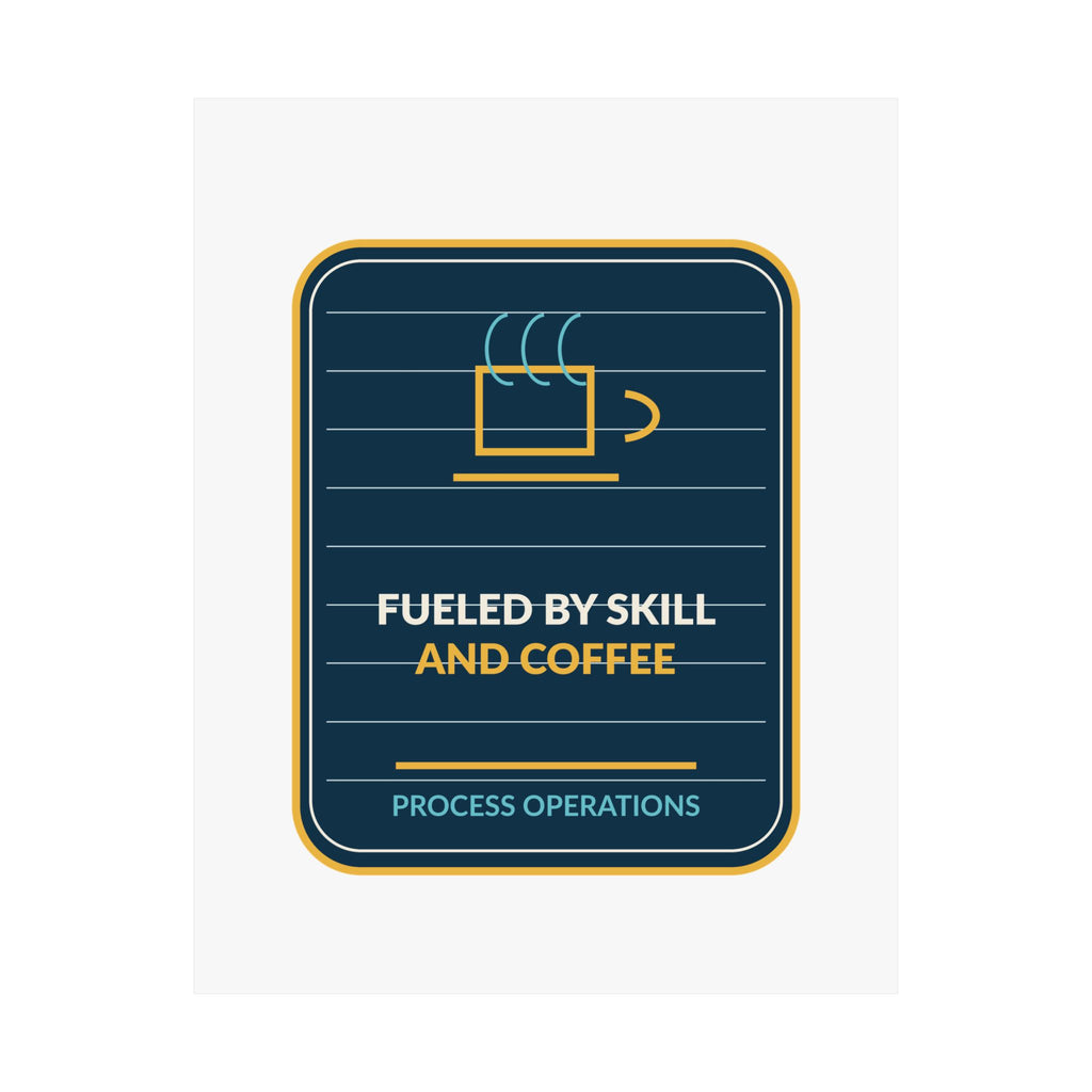 Fueled By Skill And Coffee Poster