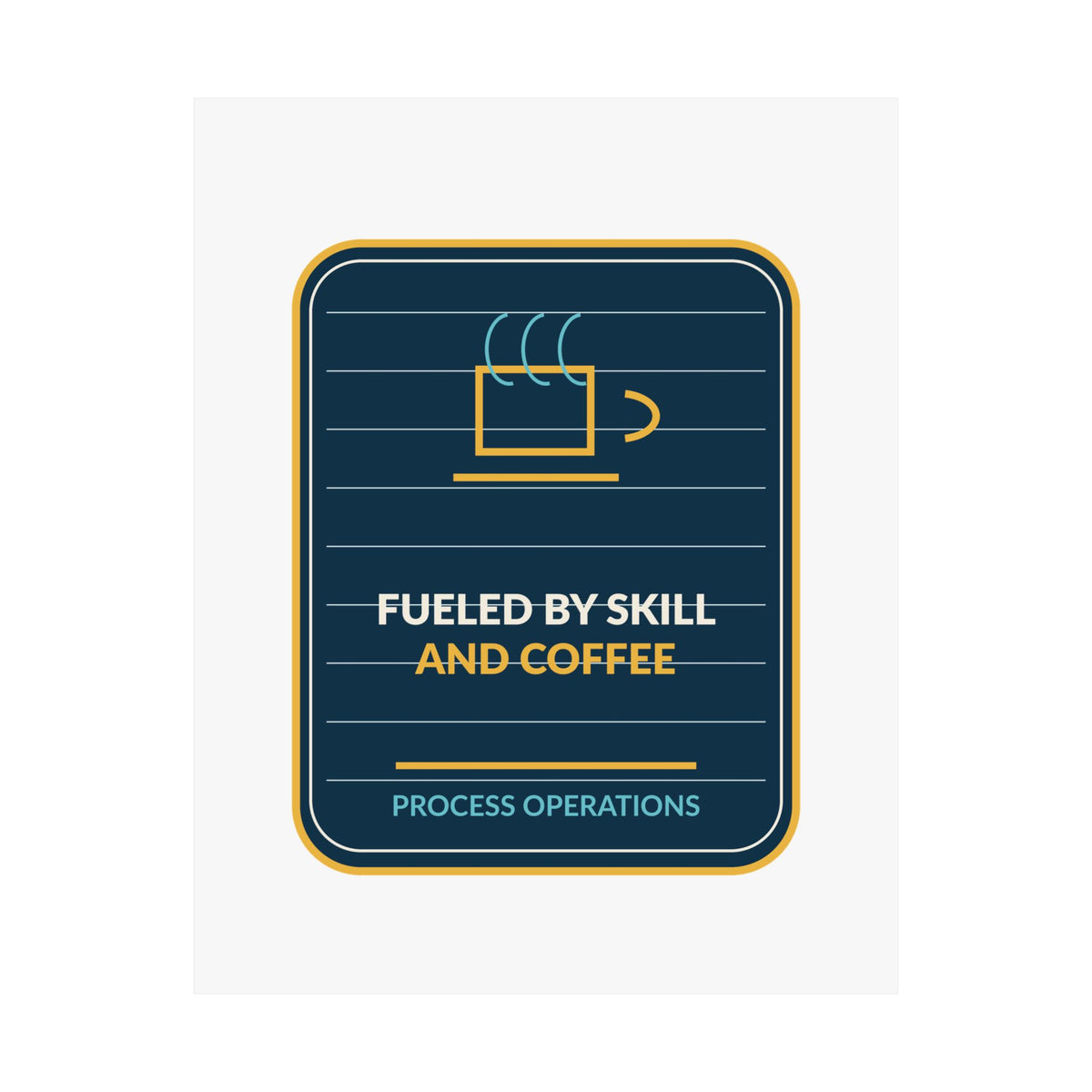 Fueled By Skill And Coffee Poster