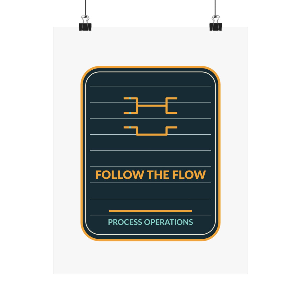 Follow The Flow Process Operations Poster
