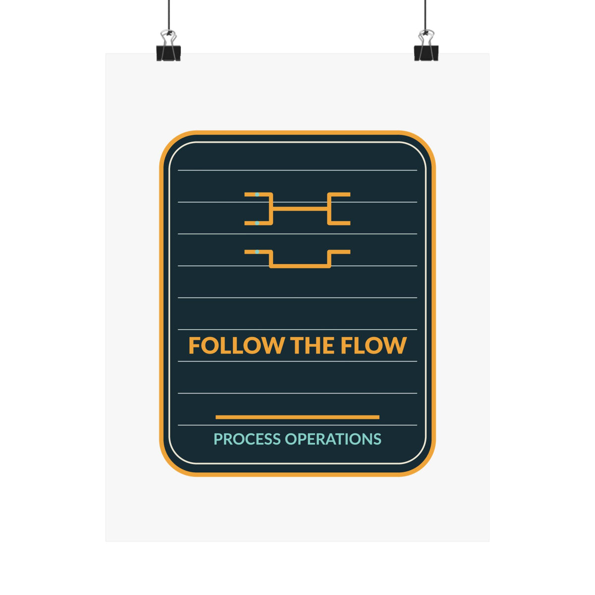 Follow The Flow Process Operations Poster