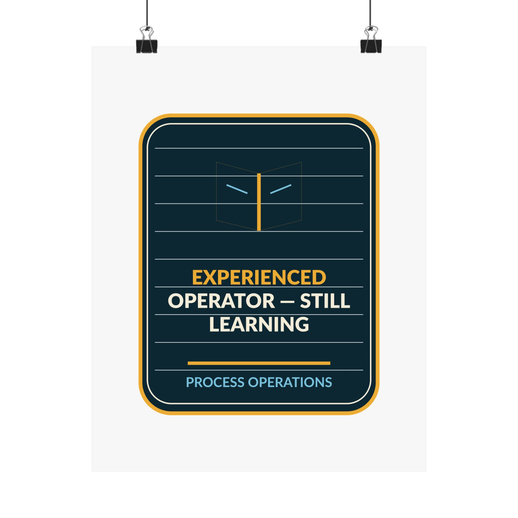 Experienced Operator - Still Learning Poster