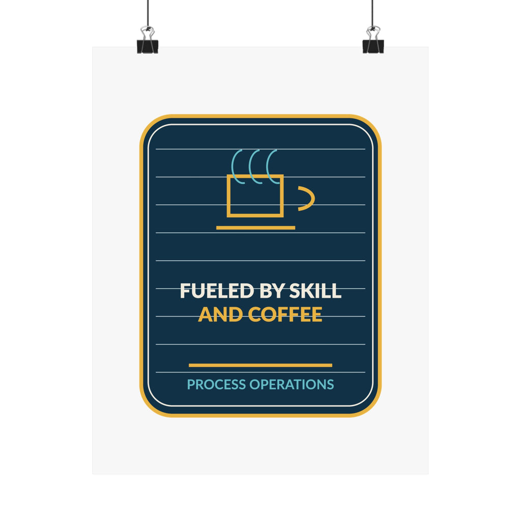 Fueled By Skill And Coffee Poster