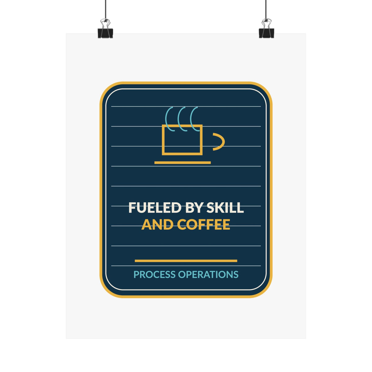 Fueled By Skill And Coffee Poster