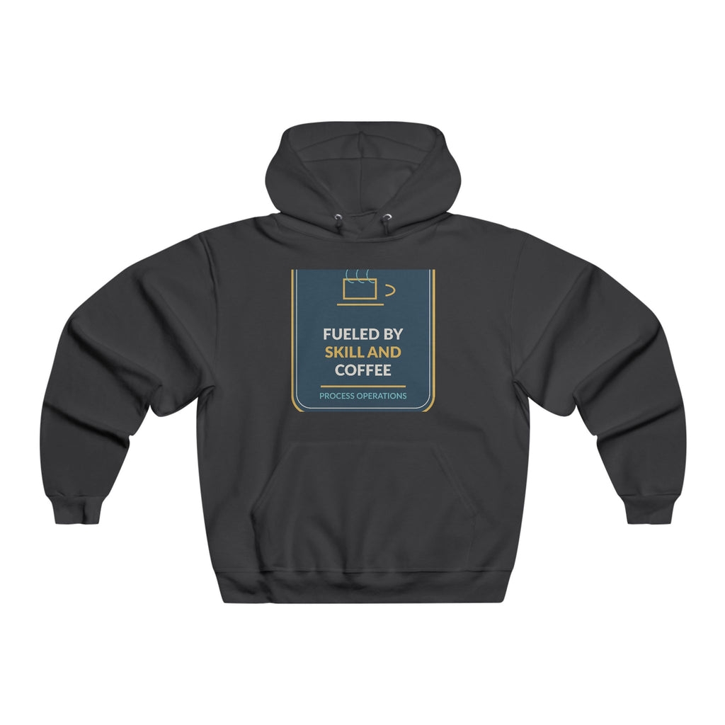 Fueled By Skill And Coffee Men's Hooded Sweatshirt