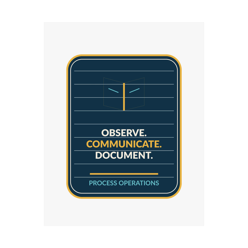 Observe Communicate Document Poster