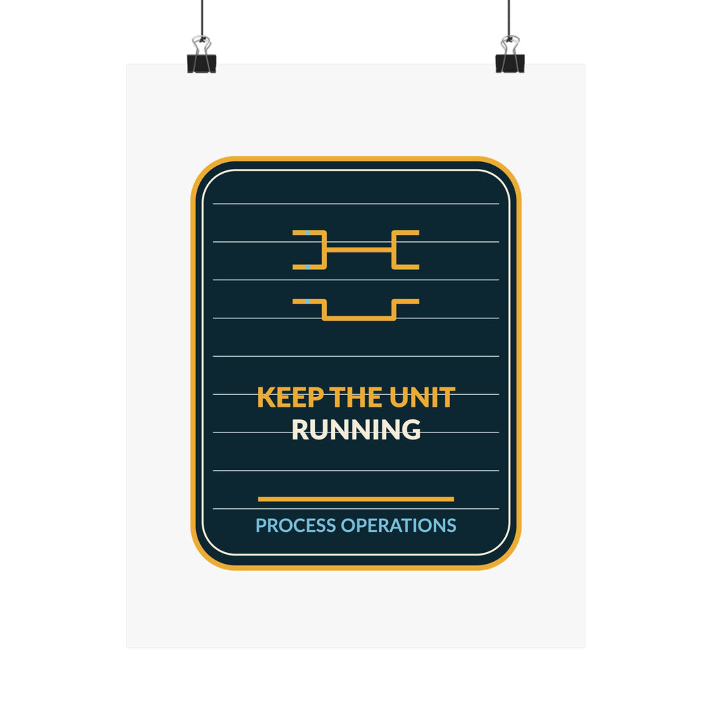 Keep The Unit Running Poster