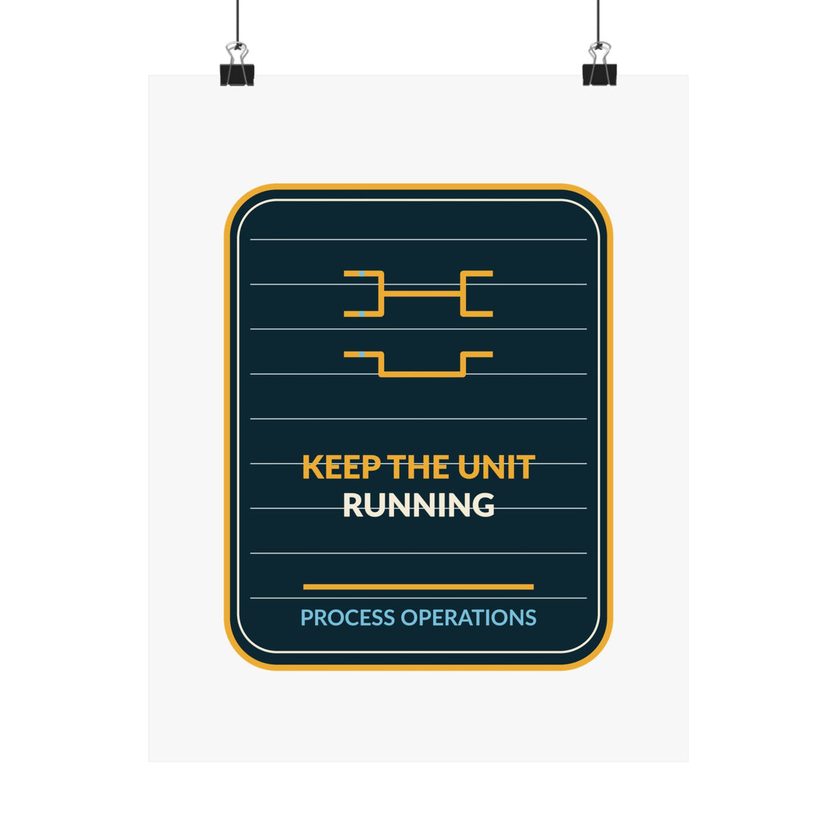 Keep The Unit Running Poster