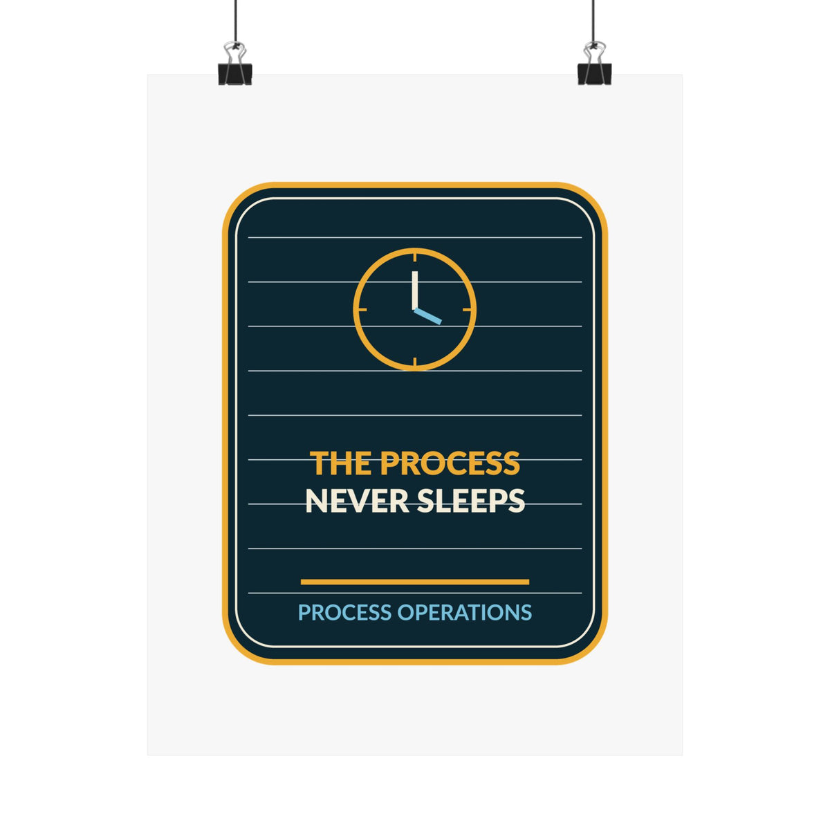 The Process Never Sleeps Poster