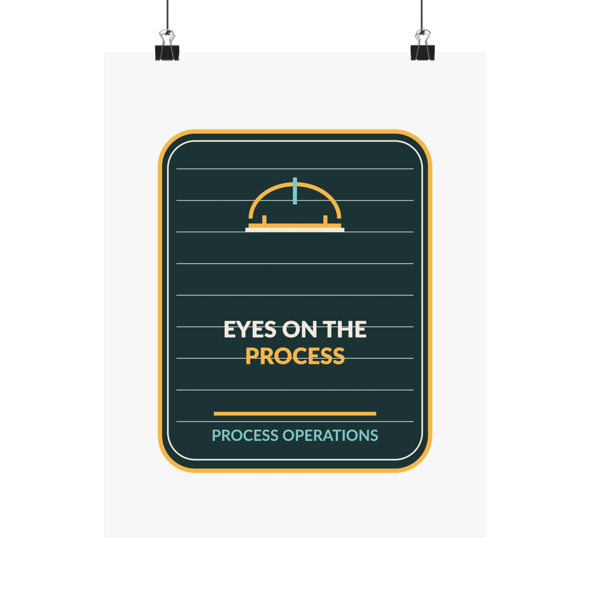 Eyes On The Process Poster