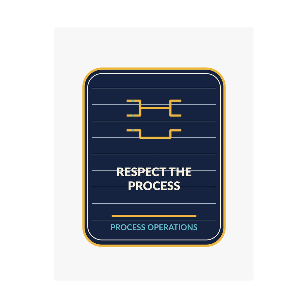 Respect The Process Vertical Poster