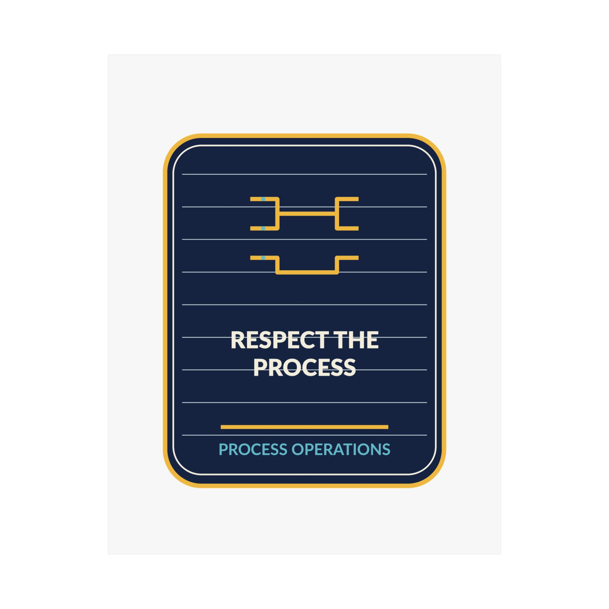 Respect The Process Vertical Poster