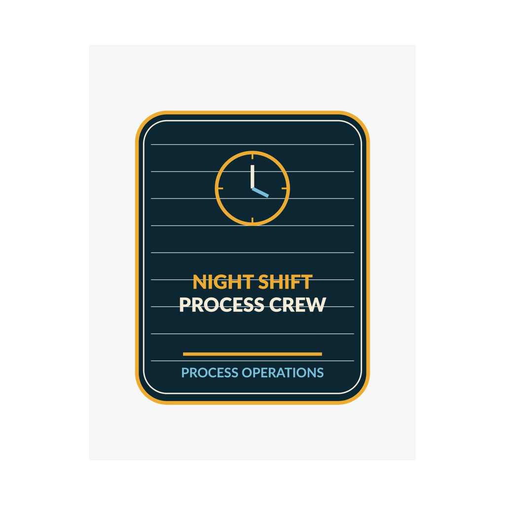 Night Shift Process Crew Poster