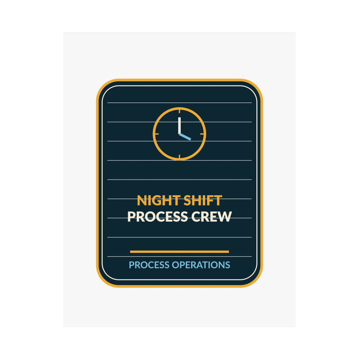 Night Shift Process Crew Poster