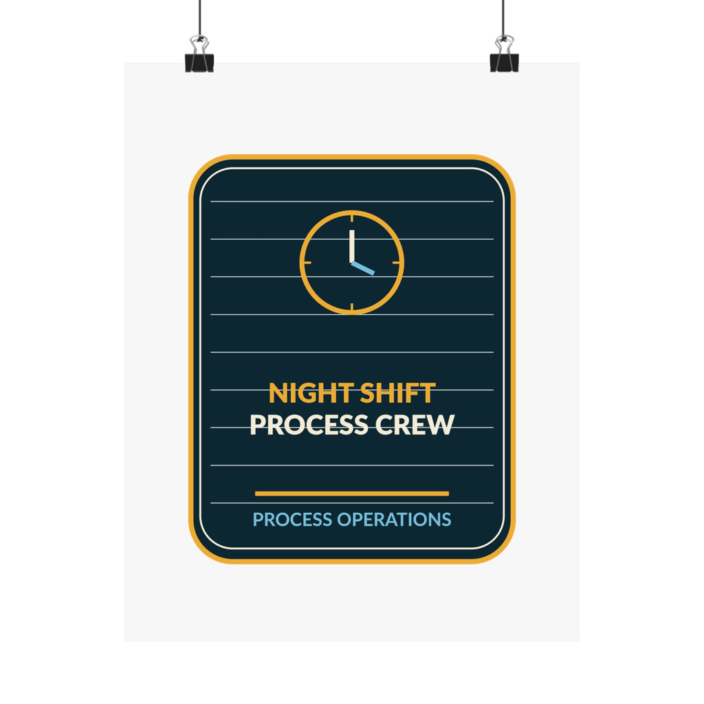 Night Shift Process Crew Poster