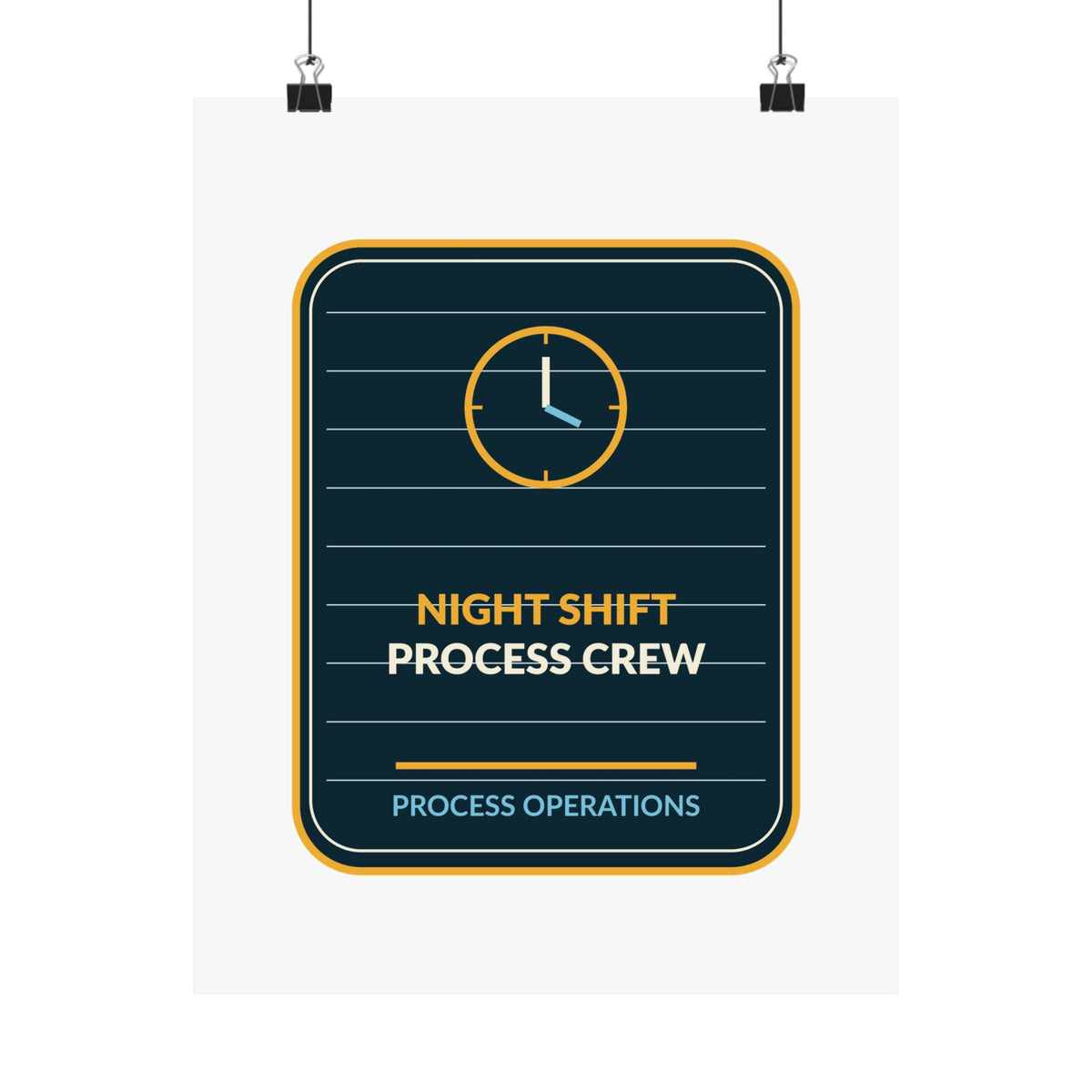 Night Shift Process Crew Poster