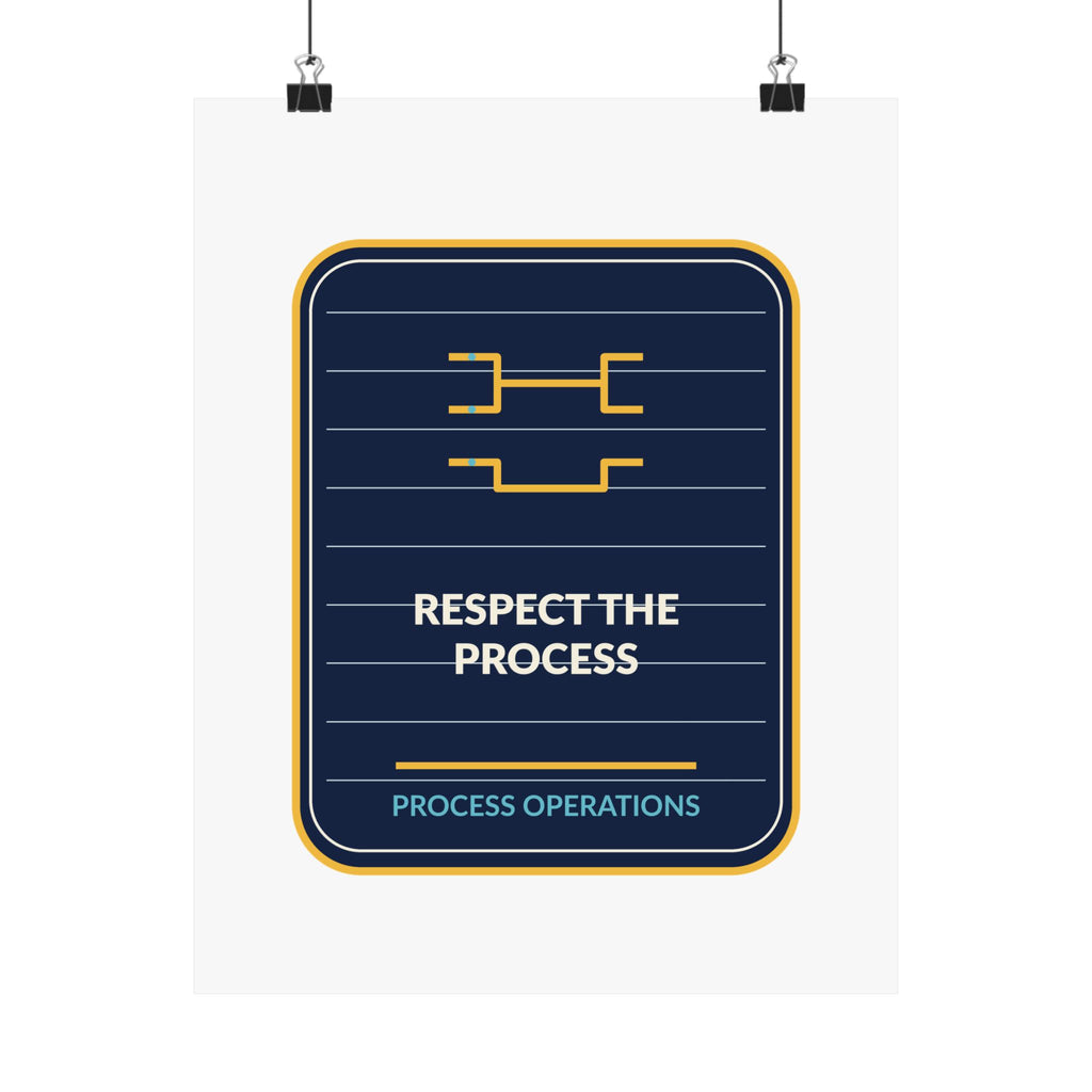 Respect The Process Vertical Poster