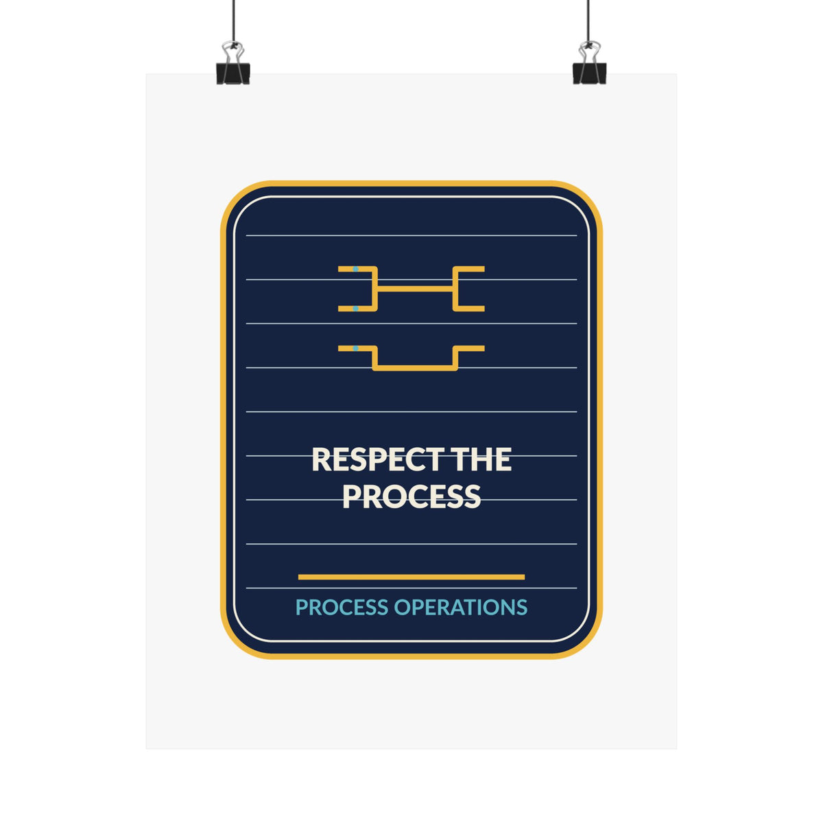 Respect The Process Vertical Poster